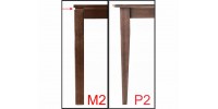 Table en frêne 38''x54'' avec extension PT-1738